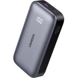 Ugreen PB502 Power Bank 10000mAh 30W με Θύρα USB-A και Θύρα USB-C Power Delivery / Quick Charge 3.0 Γκρι