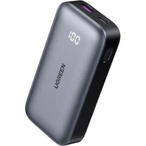 Ugreen PB502 Power Bank 10000mAh 30W με Θύρα USB-A και Θύρα USB-C Power Delivery / Quick Charge 3.0 Γκρι