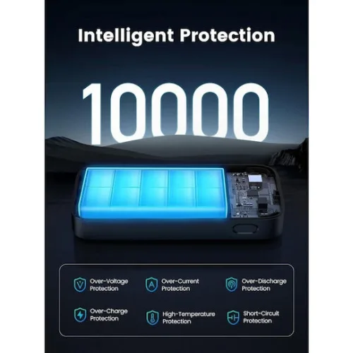 Ugreen PB502 Power Bank 10000mAh 30W με Θύρα USB-A και Θύρα USB-C Power Delivery / Quick Charge 3.0 Γκρι