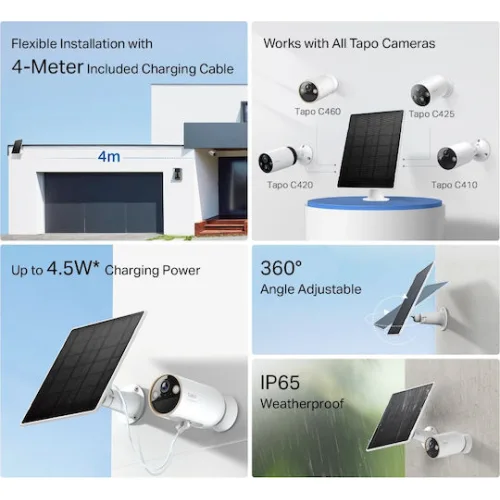 TP-LINK Ηλιακό Panel Συστημάτων CCTV TAPO A202
