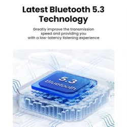 Ugreen HiTune T6 In-ear Bluetooth Handsfree Ακουστικά με Αντοχή στον Ιδρώτα και Θήκη Φόρτισης Λευκά