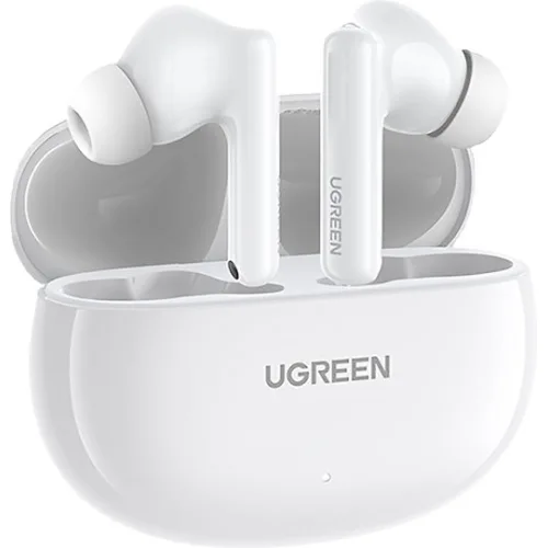 Ugreen HiTune T6 In-ear Bluetooth Handsfree Ακουστικά με Αντοχή στον Ιδρώτα και Θήκη Φόρτισης Λευκά