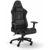 Corsair TC100 Relaxed Καρέκλα Gaming Δερματίνης με Ρυθμιζόμενα Μπράτσα Μαύρη