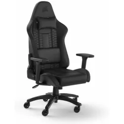 Corsair TC100 Relaxed Καρέκλα Gaming Δερματίνης με Ρυθμιζόμενα Μπράτσα Μαύρη