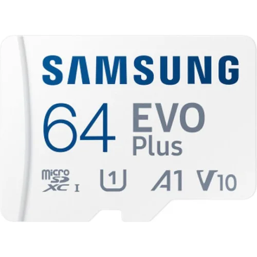 Samsung Evo Plus microSDXC 64GB Class 10 U1 V10 A1 UHS-I με αντάπτορα