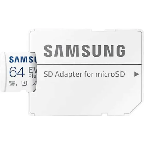 Samsung Evo Plus microSDXC 64GB Class 10 U1 V10 A1 UHS-I με αντάπτορα