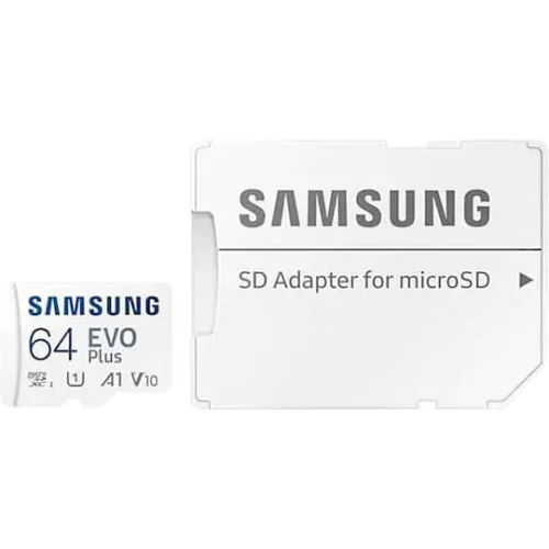 Samsung Evo Plus microSDXC 64GB Class 10 U1 V10 A1 UHS-I με αντάπτορα