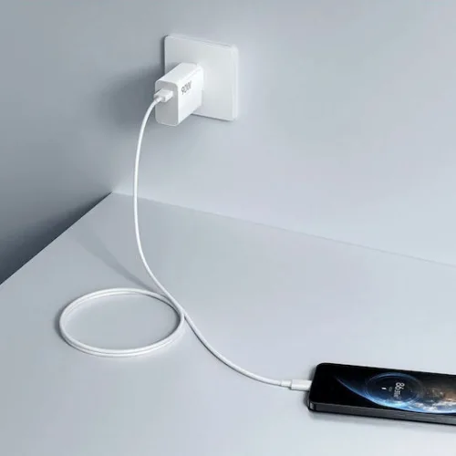 Xiaomi Φορτιστής με Θύρα USB-A και Καλώδιο USB-C 90W Λευκός (HyperCharge Combo)
