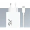 Xiaomi Φορτιστής με Θύρα USB-A και Καλώδιο USB-C 90W Λευκός (HyperCharge Combo)