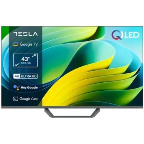 Tesla Smart Τηλεόραση 43" 4K UHD QLED Q43E655GUS HDR (2025)