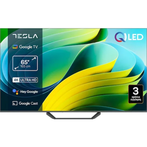 Tesla Smart Τηλεόραση 65" 4K UHD QLED Q65E655GUS HDR (2025)