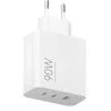 Xiaomi Φορτιστής Χωρίς Καλώδιο GaN με Θύρα USB-A και 2 Θύρες USB-C 90W Power Delivery Λευκός (HyperCharge)