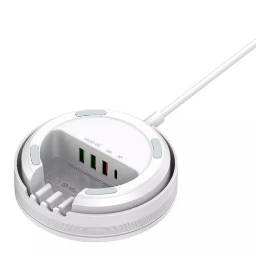 Ldnio Ασύρματος Φορτιστής (Qi Pad) 32W Λευκός (AW003)