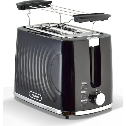 Bruno Φρυγανιέρα 2 Θέσεων 900W Μαύρη