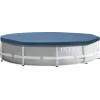 Intex Prism & Metal Frame Αντηλιακό Προστατευτικό Κάλυμμα Πισίνας Στρογγυλό Διαμέτρου 366εκ. Μπλε