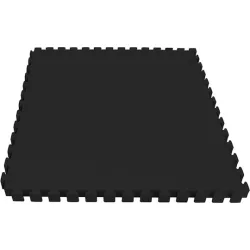 AMILA Δάπεδο Παζλ Γυμναστηρίου Διπλής Όψης Κόκκινο/Μαύρο 100x100x2cm 1τμχ