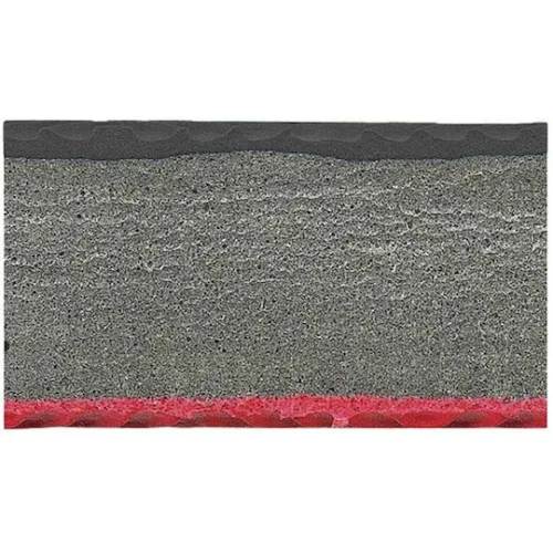 AMILA Δάπεδο Παζλ Γυμναστηρίου Διπλής Όψης Κόκκινο/Μαύρο 100x100x2cm 1τμχ