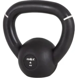 AMILA Kettlebell από Λάστιχο 4kg Μαύρο