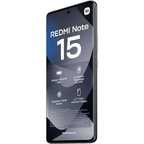 Xiaomi Redmi Note 15 4G NFC Dual SIM (6/128GB) Μαύρο