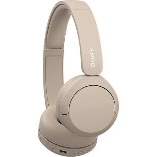 Sony WH-CH520 Ασύρματα / Ενσύρματα On Ear Ακουστικά με 50 ώρες Λειτουργίας και Quick Charge Μπεζ