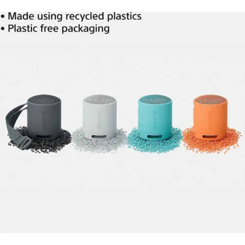 Sony SRS-XB100 Αδιάβροχο Ηχείο Bluetooth 5W με Διάρκεια Μπαταρίας έως 16 ώρες Πορτοκαλί