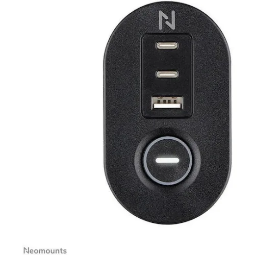Neomounts Πολύπριζο 3 Θέσεων με 1 USB-A και USB-C