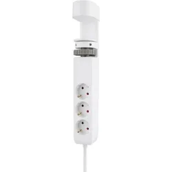 Neomounts Πολύπριζο 3 Θέσεων με 1 USB-A και USB-C