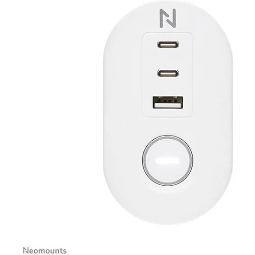 Neomounts Πολύπριζο 3 Θέσεων με 1 USB-A και USB-C