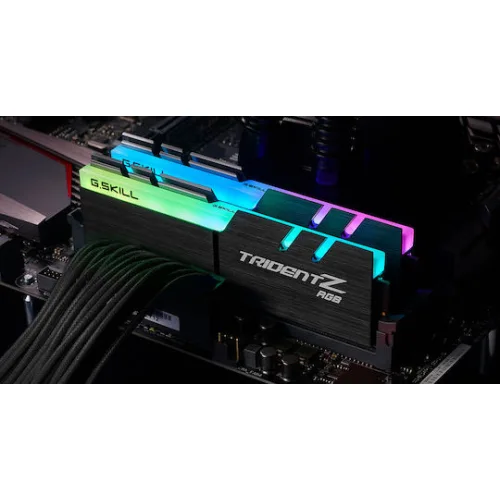 G.Skill Trident Z RGB DDR4 32GB RAM με 2x16GB Modules και Ταχύτητα 3200 για Desktop