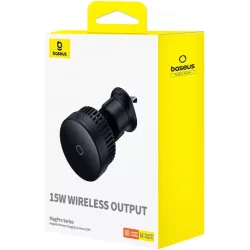 Baseus Βάση Κινητού Αυτοκινήτου MagPro 15W με Μαγνήτη και Ασύρματη Φόρτιση Μαύρη
