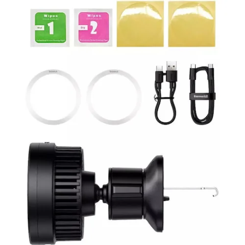 Baseus Βάση Κινητού Αυτοκινήτου MagPro 15W με Μαγνήτη και Ασύρματη Φόρτιση Μαύρη