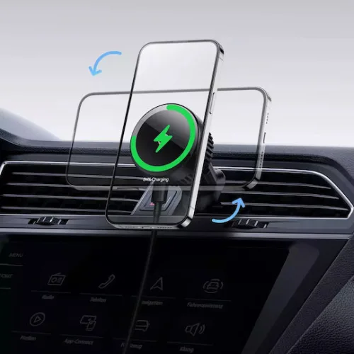 Baseus Βάση Κινητού Αυτοκινήτου MagPro 15W με Μαγνήτη και Ασύρματη Φόρτιση Μαύρη