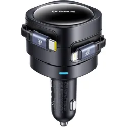 Baseus Enjoyment Max Car Charger Φορτιστής Αυτοκινήτου 60W Γρήγορης Φόρτισης μαζί με Καλώδιο Lightning / Type-C Μαύρο Χρώμα