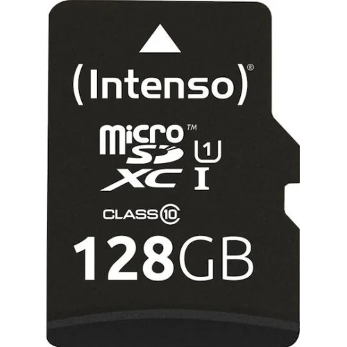 Intenso Premium microSDXC 128GB Class 10 U1 UHS-I με αντάπτορα