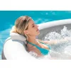 Intex Bubble Massage Στρογγυλή Πισίνα PVC Φουσκωτή Υδρομασάζ 211x52.3εκ. Γκρι