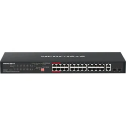 Mercusys MS128GP Unmanaged L2 PoE+ Switch με 24 Θύρες Gigabit (1Gbps) Ethernet και 2 SFP Θύρες