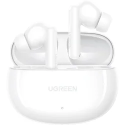 Ugreen WS205 HiTune Hybrid In-ear Bluetooth Handsfree Ακουστικά με Αντοχή στον Ιδρώτα και Θήκη Φόρτισης Λευκά
