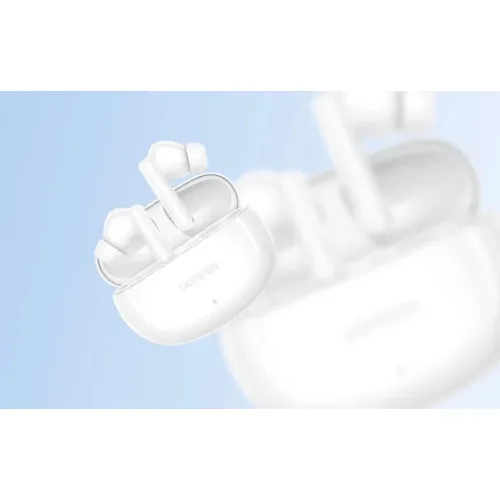 Ugreen WS205 HiTune Hybrid In-ear Bluetooth Handsfree Ακουστικά με Αντοχή στον Ιδρώτα και Θήκη Φόρτισης Λευκά