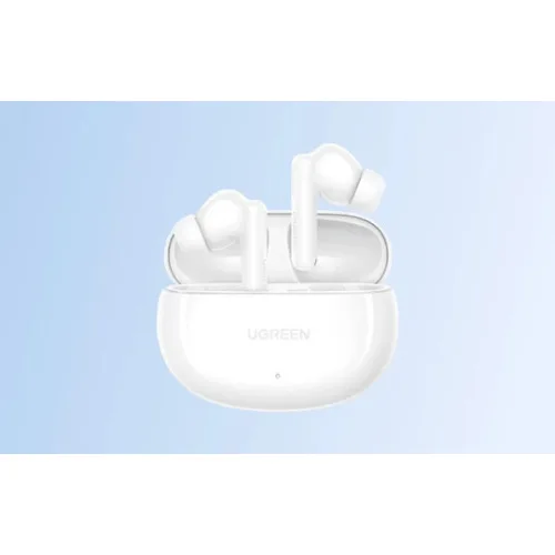 Ugreen WS205 HiTune Hybrid In-ear Bluetooth Handsfree Ακουστικά με Αντοχή στον Ιδρώτα και Θήκη Φόρτισης Λευκά