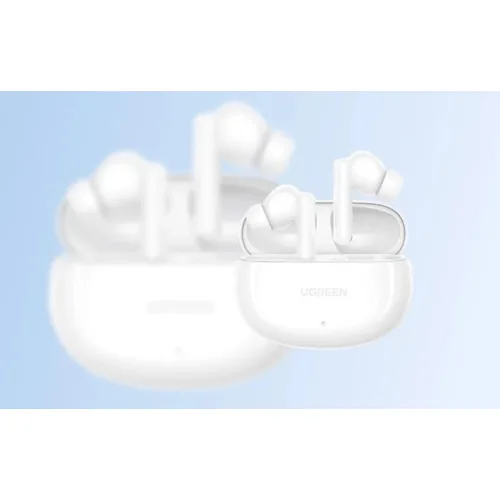 Ugreen WS205 HiTune Hybrid In-ear Bluetooth Handsfree Ακουστικά με Αντοχή στον Ιδρώτα και Θήκη Φόρτισης Λευκά