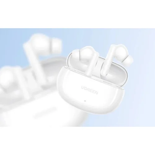 Ugreen WS205 HiTune Hybrid In-ear Bluetooth Handsfree Ακουστικά με Αντοχή στον Ιδρώτα και Θήκη Φόρτισης Λευκά