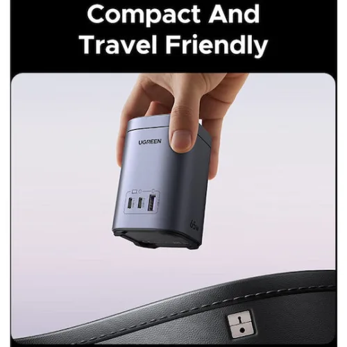 Ugreen Βάση Φόρτισης GaN με Θύρα USB-A και 2 Θύρες USB-C 65W 15W Qi2 Wireless Stand (Nexode)