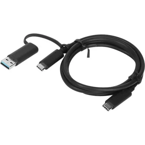 Lenovo Regular USB to Type-C Cable 5A Μαύρο 1m 4X90U90618