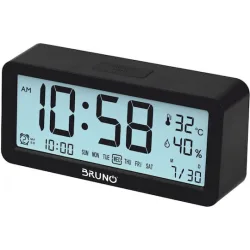 Bruno Θερμόμετρo & Υγρασιόμετρo Επιτραπέζιο για Χρήση σε Εσωτερικό Χώρο