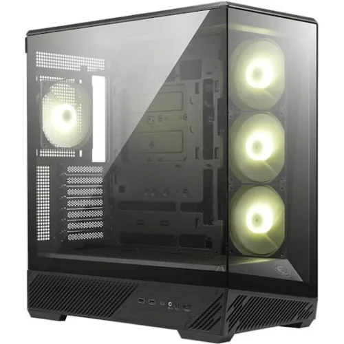 MSI MAG PANO 130R PZ Midi Tower Κουτί Υπολογιστή Black/Transparent