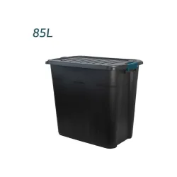 Bormann Πλαστικό Κουτί Αποθήκευσης με Καπάκι Γκρι 85lt