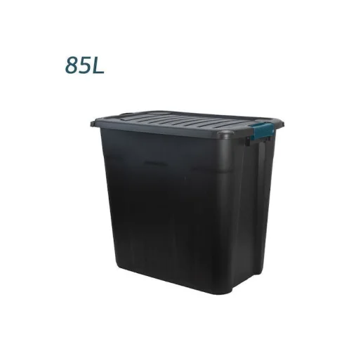 Bormann Πλαστικό Κουτί Αποθήκευσης με Καπάκι Γκρι 85lt