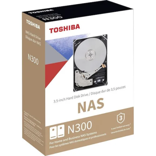 Toshiba N300 4TB HDD Σκληρός Δίσκος 3.5" SATA III 7200rpm με 256MB Cache για NAS