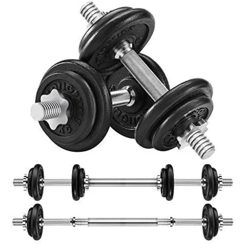 Songmics Αλτήρες Σετ με Μπάρα Συνολικού Βάρους 20kg