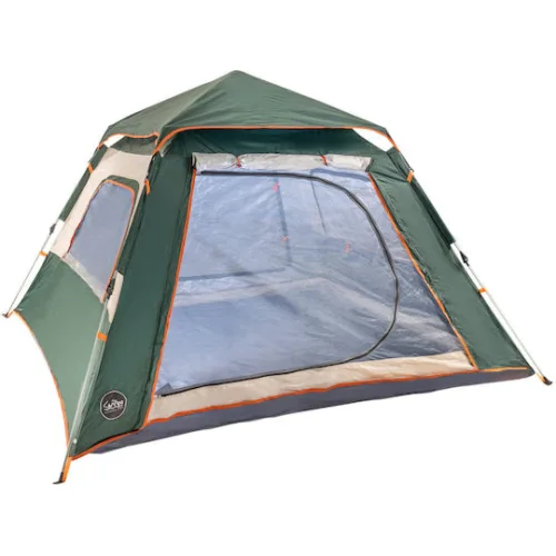 Campo Rover 4 Αυτόματη Καλοκαιρινή Σκηνή Camping Πράσινη με Διπλό Πανί για 4 Άτομα 240x240x160εκ.